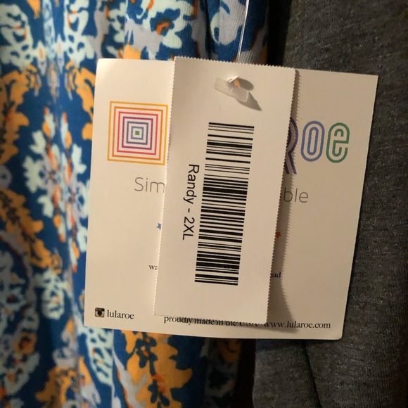 LuLaRoe Printed Randy - Picture 2 of 3